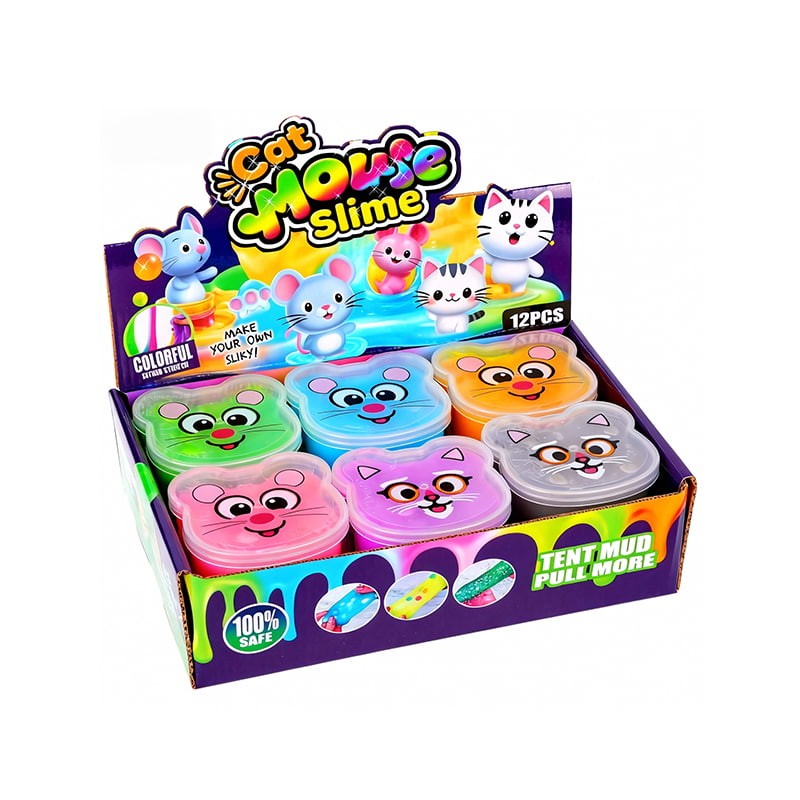 SLM-1006 Slime de Gato y Ratón de 12 piezas