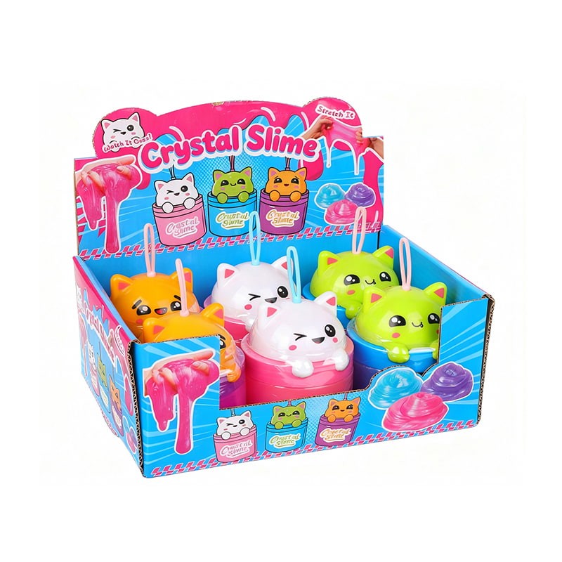 Slime Cristal de Animales Lindos de 6 piezas